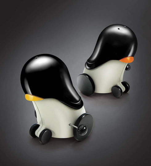Rolling Penguins | Salt & Pepper Movers & Shakers | Wind-Up and Penguin Salt & Pepper Shakers Roll Across The Table...