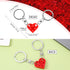 Teaaha 2 PCS Heart Keychain Set for Couples - Cute Brick Heart Matching Keychains...