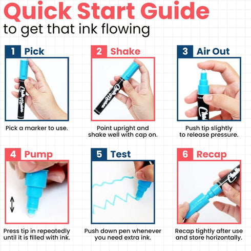 Extra Fine Tip Liquid Chalk Markers (10 Pack) - Dry Erase Marker Pens for Blackboard, Windows, Chalkboard Signs, Bistro - 1mm Tip...