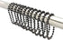 Antique Nickel Shower Curtain Hooks, 6 Inch Ball Chain Design, 12 Pack Rust-Resistant Metal Curtain Rings for Bathroom Rods, Heavy Duty 4.5mm Show...