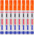 Orange Paint Markers, 8 Pack Oil-Based Waterproof Quick Dry Permanent Paint Pen Set for Rocks Painting, Wood, Fabric, Plastic, Canvas, Glass, Mugs...