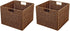 Trademark Innovations Foldable Storage Basket with Iron Wire Frame (Set of 2)...
