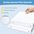 SUNEE 3 Ring Binder 1 Inch 1 Pack, Clear View Binder Three Ring PVC-Free (Fit 8.5x11 Inches) for School Binder or Office Binder Supplies, White Bi...