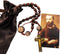 St Pio Devotional Wooden Bead Cord Rosary Gift Set with Saint Prayer Card and Bag...
