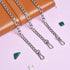 Supkiir Purse Chain Strap, 3Pcs Luxury Fashion 47 Inche Replacement Flat Metal Chain with Buckles Set for DIY Shoulder Cross Body Bag Handbag Purs...
