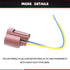 HiSport 9006 headlight plug Female Adapters Connector Wiring Harness Sockets Wire Plug Pigtails Compatible with High/Low Beam Or Fog Lights Use Re...