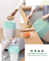 8 Gallon Trash Bags Bathroom Trash Bags, AYOTEE 40 Count Ultra Strong Unscented Garbage Bags Clear Trash Bags Waste Basket Liners for Bathroom, Ki...