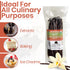 25 Organic Madagascar Vanilla Beans Grade B. Certified USDA Organic. 5"-7" Bulk by FITNCLEAN VANILLA| Bourbon Whole NON-GMO PODS....