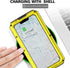 Waterproof Case for iPhone 13 Metal Case Heavy Duty Case Full Body Dustproof Dropproof Aluminum Alloy Case with Silicone Built-in Screen Protector...