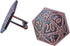 Stylish D&D D20 Cufflinks & Tie Clip Gift Set - Perfect RPG Gamer's Accessory Set...