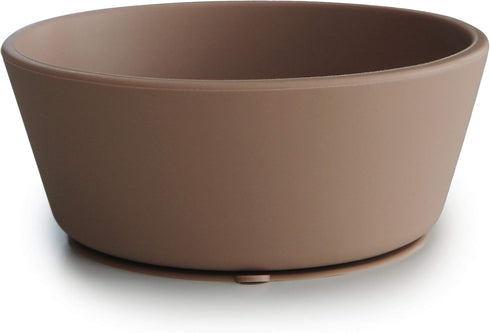 mushie Silicone Suction Bowl | BPA-Free Non-Slip Design (Natural)...