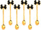 6pcs Black Butterfly Shaped Casting Tea & Coffee Stirring Teaspoon Set - 6" - Unique Butterfly Shaped - a Very Different Product Dazzling - Suitab...