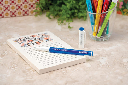 Pilot, FriXion Fineliner Erasable Marker Pens, Fine Point 0.7 mm, Pack of 12, Blue...