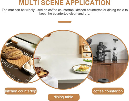 Coffee Mat, Coffee Bar Mat for Countertop Mat for Coffee Station Bar Mat, Dish Drying Mat for Kitchen Counter Drying Mat, Under Coffee Maker Espre...