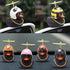 wonuu Rubber Duck Car Decorations Black Duck Car Dashboard Ornaments with Propeller Helmet for Adults (Beatle)...