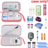 Double Layer Diabetic Supplies Storage Bag Carrying Case Organizer for Glucose Meter Insulin Pen Diabetes Testing Kit, Test Strips, Lancets, Syrin...