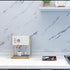 Glossy Marble Contact Paper White Peel and Stick Wallpaper Marble Wallpaper Self-Adhesive Removable 15.7?x78.7? Marble Contact Paper for Cabinets ...