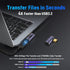 V VCOM USB C 90 Degree Adapter (2 Pack), 40Gbps Data Transfer USB Type C Male to Female Right Angle Extender for Steam Deck,Switch,Thunderbolt4, L...