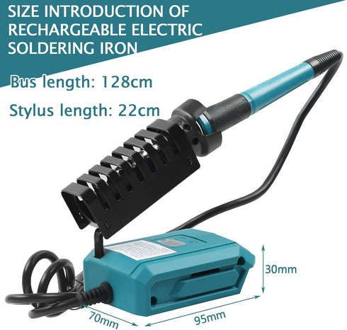 Cordless Soldering Iron Station Tool for Makita 18V Battery, 60W Fast Heating Soldering Station w/ 50g 0.04" Solder for DIY, Appliance Electronics...