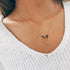 FUTIMELY Cute Butterfly Pendant Necklace Set For Women Teen Girls,4/5 PCS Butterfly Chain Necklace Colorful Animal Minimalist Charm With Message C...