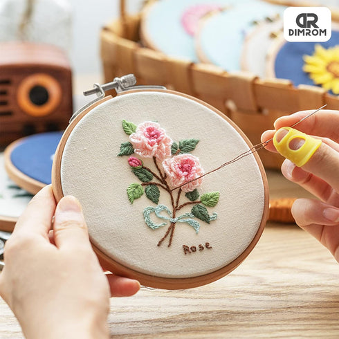 6Pcs Wooden Embroidery Hoops for Quilting Accessories - 4 inch to 10 inch Cross Stitch Craft Rings for Crafts Quilting Frame for Hand Quilting Sup...
