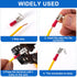 ANCIRS 20pcs Semi-Insulated Piggyback Spade Connectors, Quick Disconnect Piggyback Spade Assortment Kit, Female/Male Cable Crimp Terminals, Red, 2...