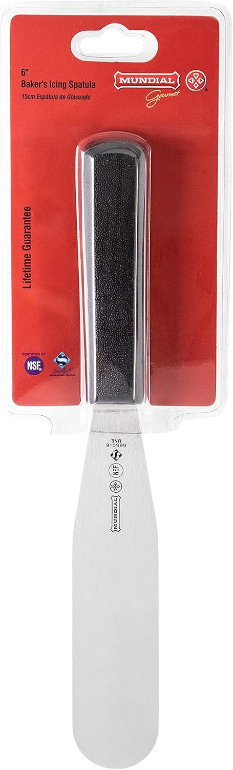 Mundial 6-Inch Baker’s Icing Spatula, Black...