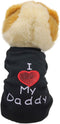 I Love My Mom Mommy Dad Daddy Small Dog Shirt Mommy Shirt Puppy T Shirts Small Dogs Daddy Clothes...