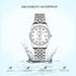 Metal Bracelet Strap Waterproof Watches for Women Quartz, Calendar Women's Watches Chronograph Women's Wrist Watches (Silver+Silver)...
