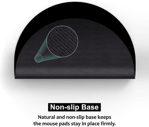 Audimi Mini Round Mouse Pad 6 x 6 Inch, Small Mouse Mat Non-Slip Rubber Base for Laptop PC Office Working Wireless Mouse Home Office Travel, Porta...