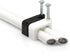 THE CIMPLE CO - Dual, Twin, or Siamese Coaxial Cable Clips, Cat6, Electrical Wire Cable Clip, 1/2 in Nail Clip and Fastener, White (50 Pieces per ...