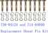 12 pcs 738-04124A and 714-04040 Shear Pins and Cotter Pins for Cub Cadet MTD Troy Bilt Snowblowers...