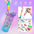 FOCone Decorate Your Own Water Bottle Kits for Girls - Fun Arts & Crafts Gift Toys for Ages 4-6-8-10, Birthday Gift Present for Budding Artists (U...