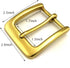 LAXPICOL 1.5"(38mm) Heavy Duty Solid Brass Single Prong Square Belt Buckle...