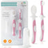 Cherish Baby Care Baby Toothbrush & Toddler Toothbrush Set (0-2 Years) - BPA-Free & Safety-Tested, 2023 Award Winner, Food-Grade Silicone (Pink)...