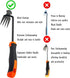 Hand Weed Puller Dual-Action 4-Claw Weeder with Ergonomic Grip Garden Tool Ideal for Garden Enthusiasts (1pc Black Rubber Handle)...