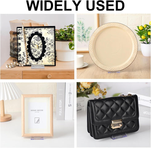 6 Packs Adjustable Purse Display Stand Clear Acrylic Handbag Stand Holder for Wallet Purses Handbag Bag Jewelry Display Organizer for Party Weddin...