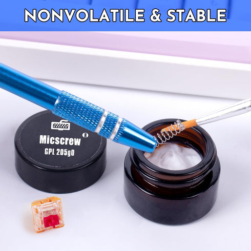 0.35 OZ GPL 205G0 for Mechanical Keyboard and Switches, GPL 205 G0 Keyboard Lube with Nonvolatile, Noflammable Lubrication?Up to 220 Switches Can ...