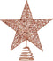 BinaryABC Christmas Tree Topper Star,Glittering Christmas Tree Decoration Ornaments,20cm (Rose Gold)...