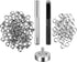 Pangda 100 Sets Grommet Eyelets Tool Kit, Grommet Setting Tool and Eyelets with Setting Tools and Storage Box for Fabric, Tarps, Curtains?1/4 Inch...