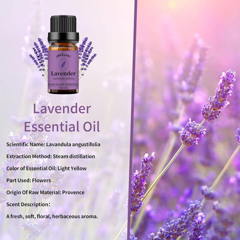 yethious Lavender Vanilla Sandalwood Essential Oil 100% Pure Organic Lavender Oil Essential Oil for Diffuser & Aromatherapy, Skin, Massage...