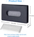 Car Tissue Holder, Upgraded Version Hanging Tissue Holder in Car, Premium PU Leather Car Napkin Holder for Universal Auto, Easy Use (Black)...