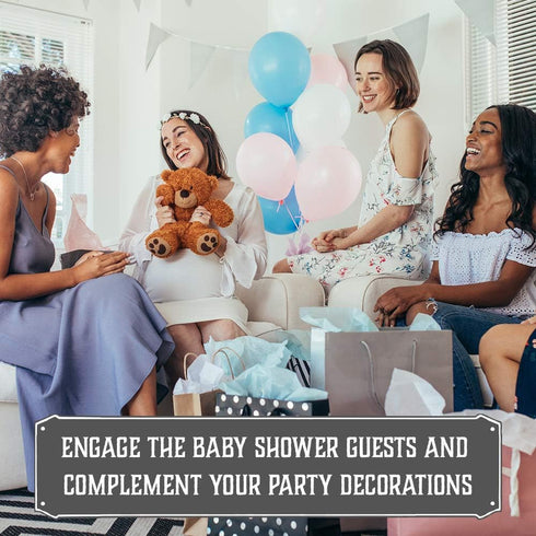 Baby Predictions and Advice Cards - Set of 50 Double-Sided Baby Prediction Cards for Baby Shower Games Greenery Watercolor Design Baby Shower Pred...