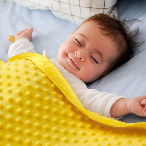 Pro Goleem Baby Soft Minky Polyester Blanket with Satin Backing Baby Gifts for Boys and Girls Pet Blanket for Dogs/Cats/Puppies (Yellow, 30’’ x 40...