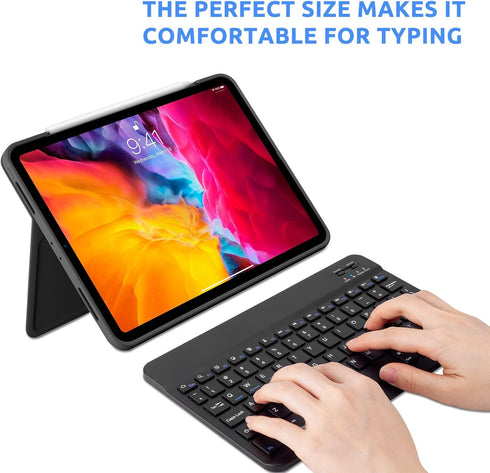 Portable iPad Keyboard 10th Generation, Small Bluetooth Keyboard for iPad 10th Generation Compatible with iPad Pro iPhone Samsung Tablet Keyboard ...