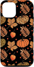 iPhone 12/12 Pro Fall Leaves and Pumpkins Pattern Halloween Autumn Gifts Case...