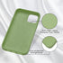 JOYLAND Mustard Green Soft Liquid Silicone Rubber Lovely Flower Daisy Phone Case Cover for iPhone 7/8/SE 2020 with Microfiber Linin Flowers Floral...