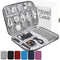 Travel Case Carry Pouch Electronic Accessories Organizer Portable Waterproof Double Layers All-in-One Storage Bag for Power Bank USB Cable Mouse C...