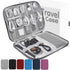 Travel Case Carry Pouch Electronic Accessories Organizer Portable Waterproof Double Layers All-in-One Storage Bag for Power Bank USB Cable Mouse C...
