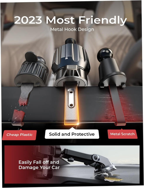 LISEN Vent Phone Mount for Car Phone Holder, Cell Phone Holder Car Accessories for Man Women Universal Phone Holders for Your Car Hands Free Phone...